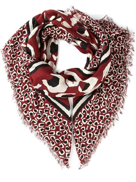 gucci leopard print scarf